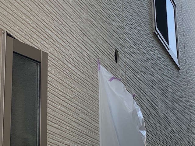 外壁開口作業後
